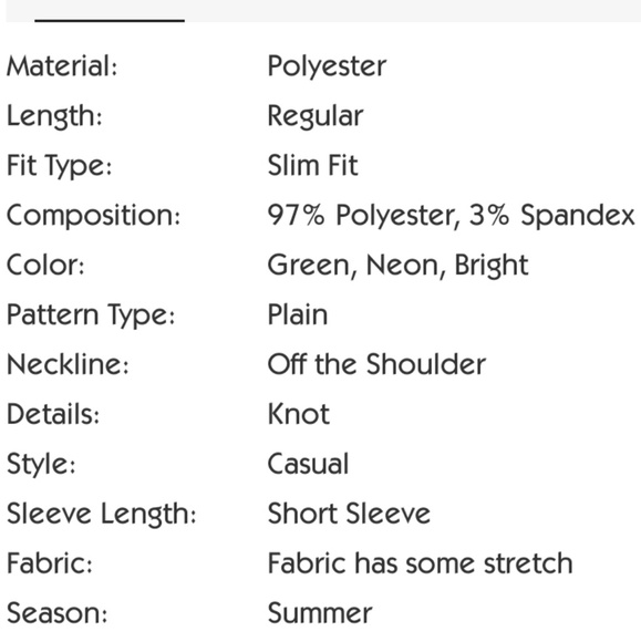 Plus Size Neon Green Off Shoulder Tee - Picture 6 of 6